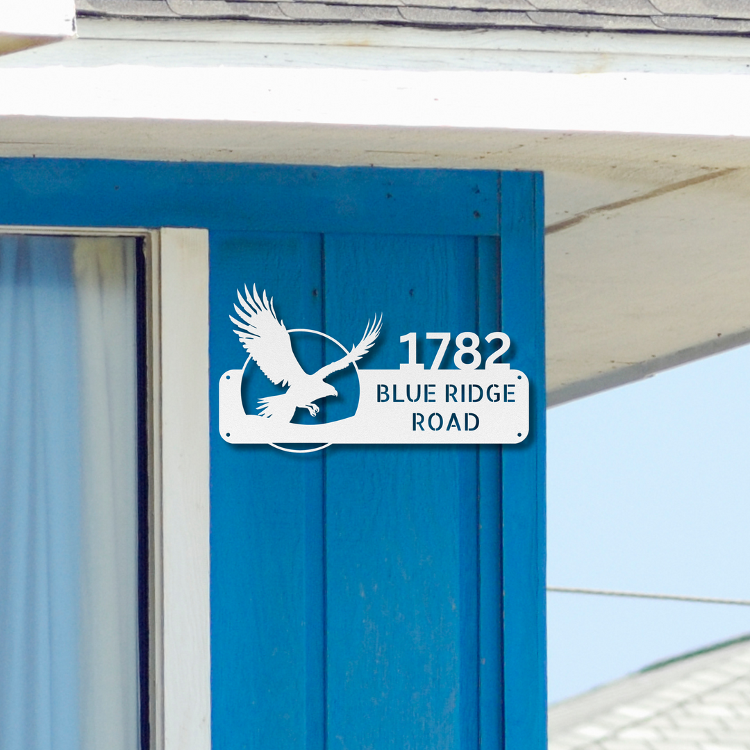 Hawk Metal Address Sign