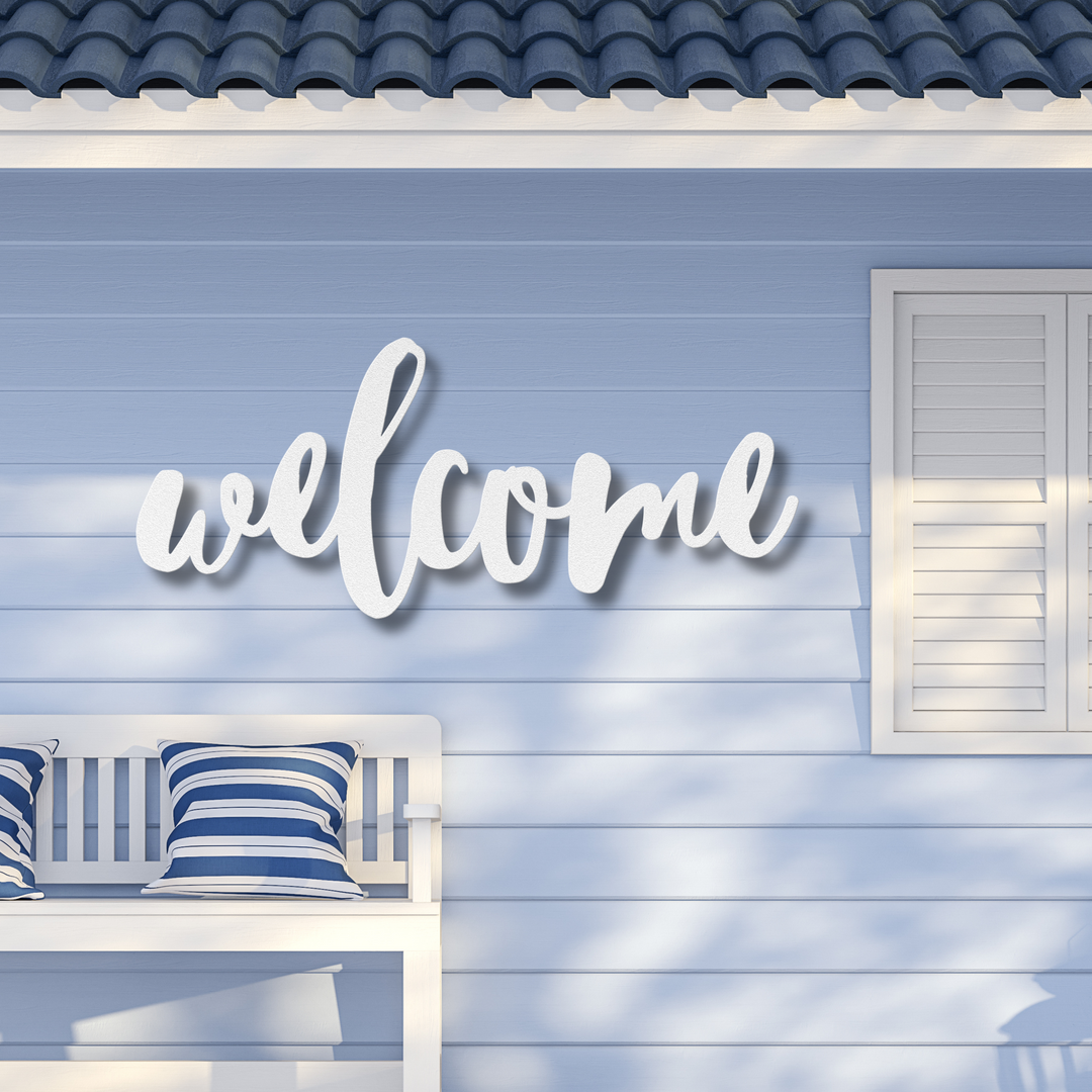 Welcome Metal Wall Art