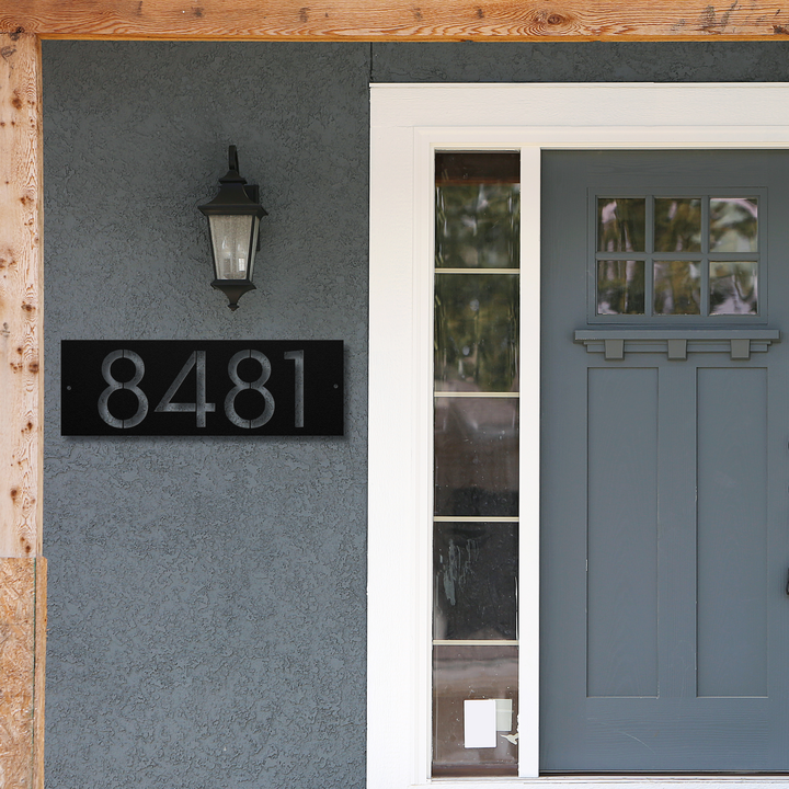 Modern Rectangle Metal Address Sign