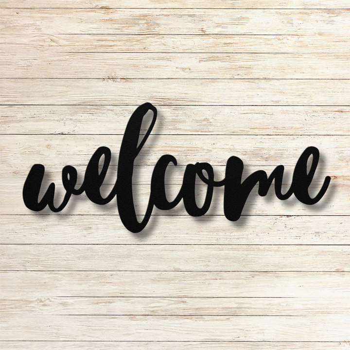 Welcome Metal Wall Art