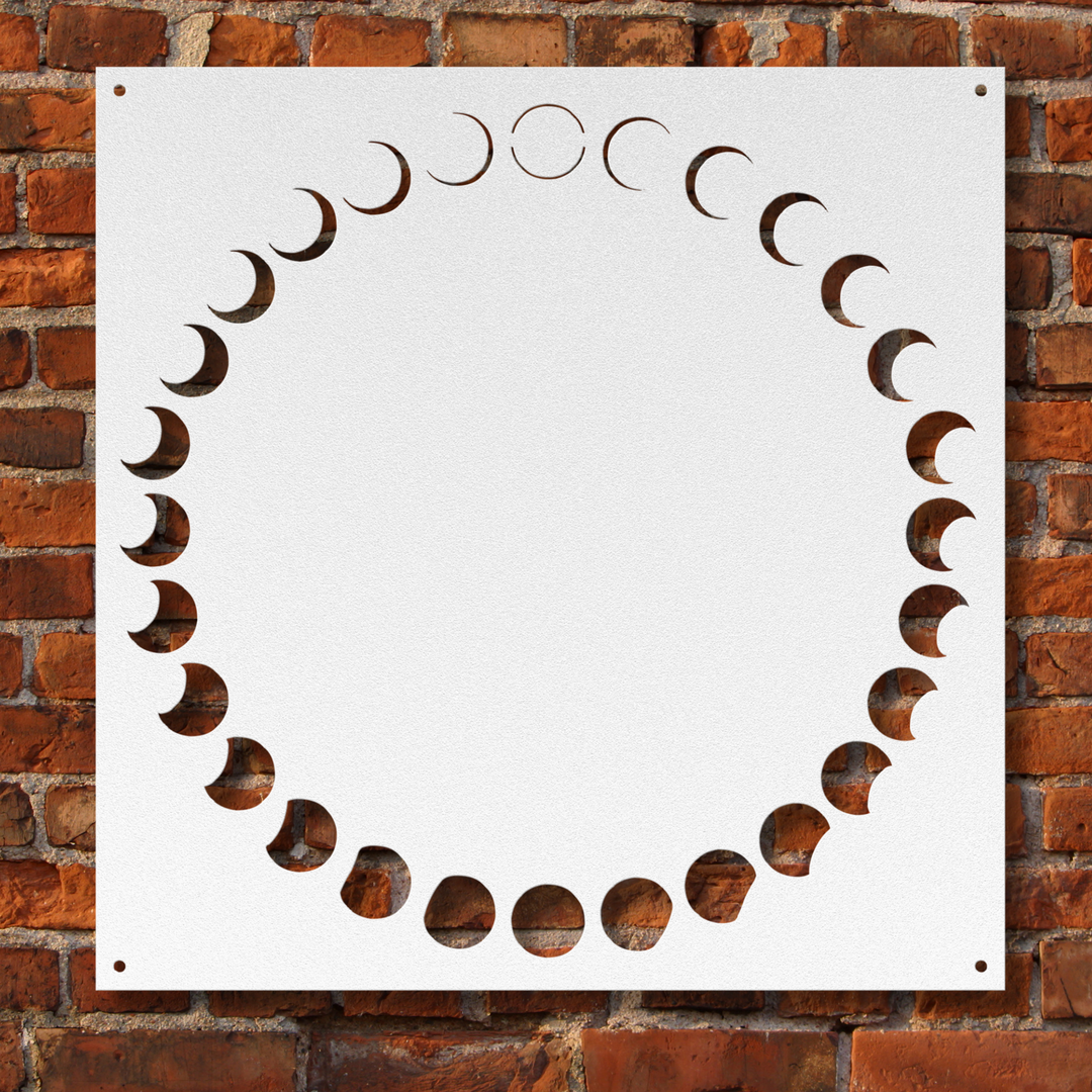 Moon Phases Metal Wall Art