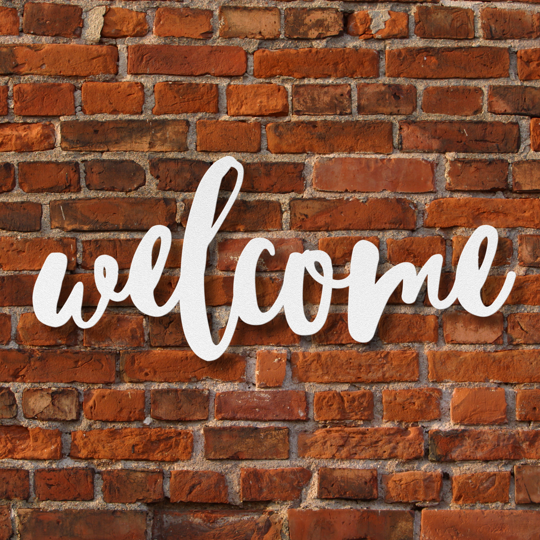 Welcome Metal Wall Art