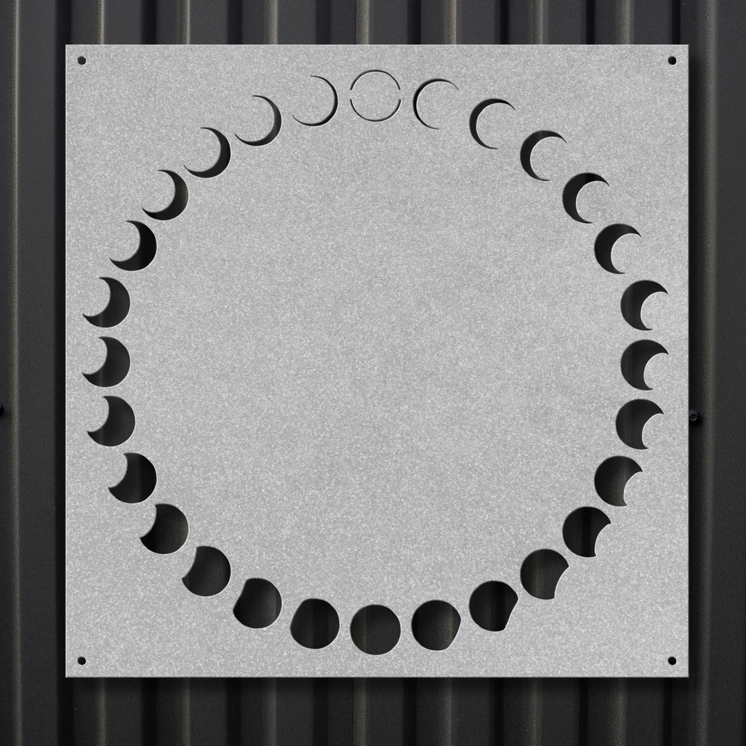 Moon Phases Metal Wall Art