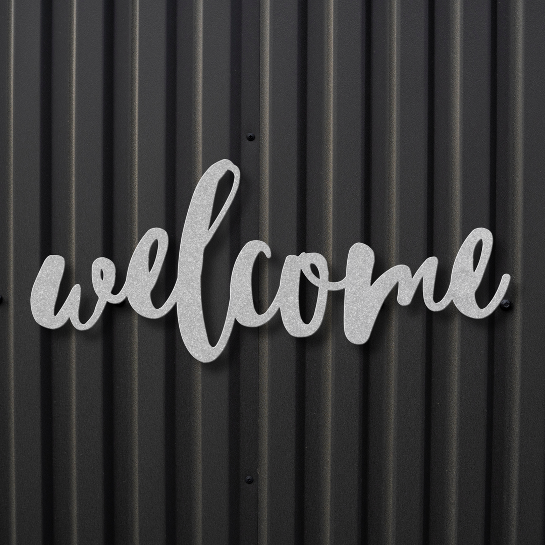 Welcome Metal Wall Art