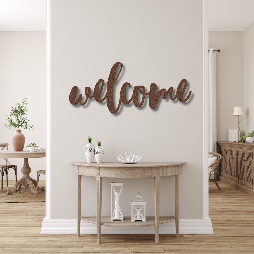 Welcome Metal Wall Art