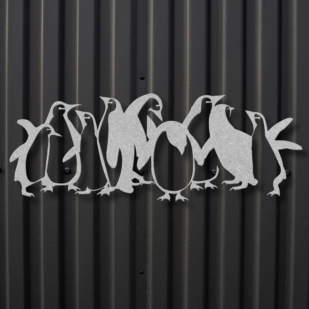 Penguins Metal Wall Art