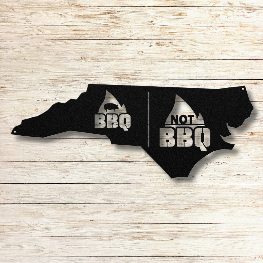 Western Carolina BBQ Metal Wall Art
