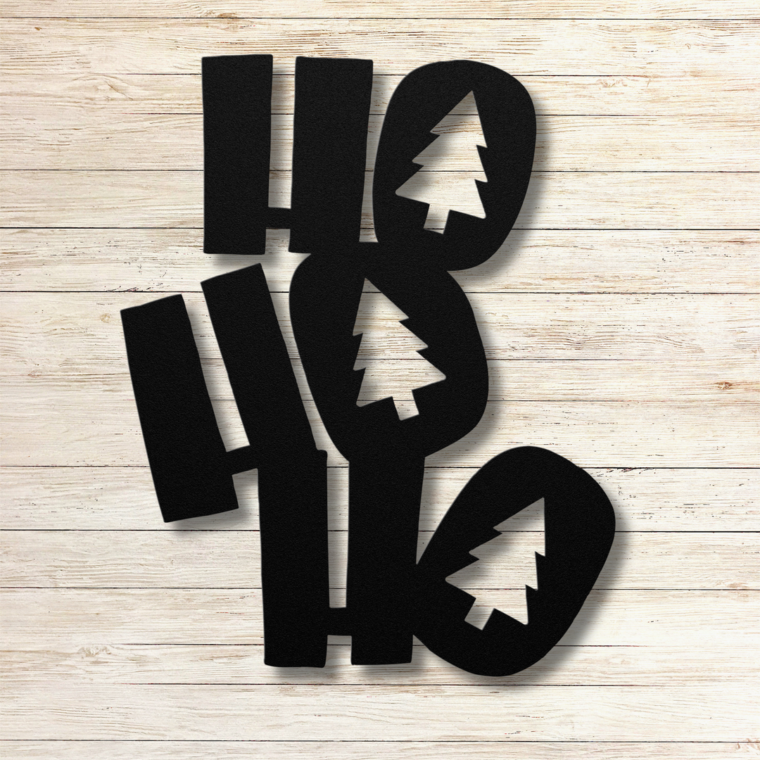 HoHoHo Holiday Metal Wall Art