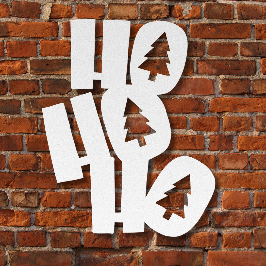 HoHoHo Holiday Metal Wall Art