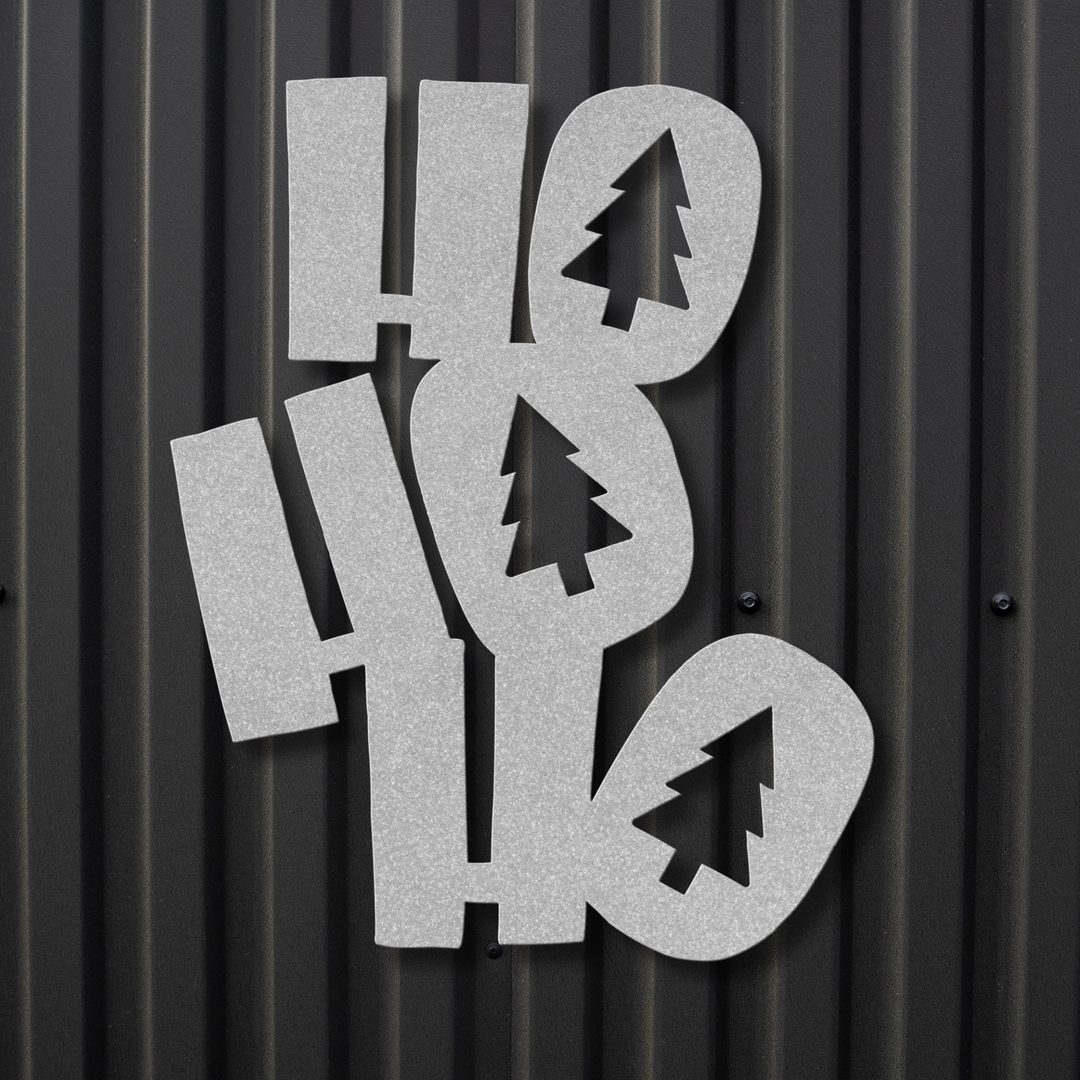 HoHoHo Holiday Metal Wall Art