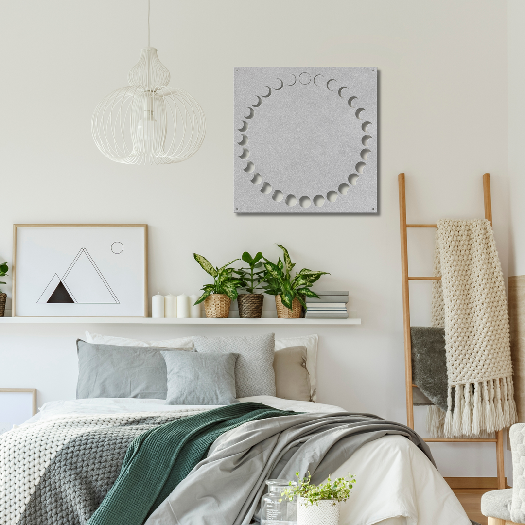 Moon Phases Metal Wall Art