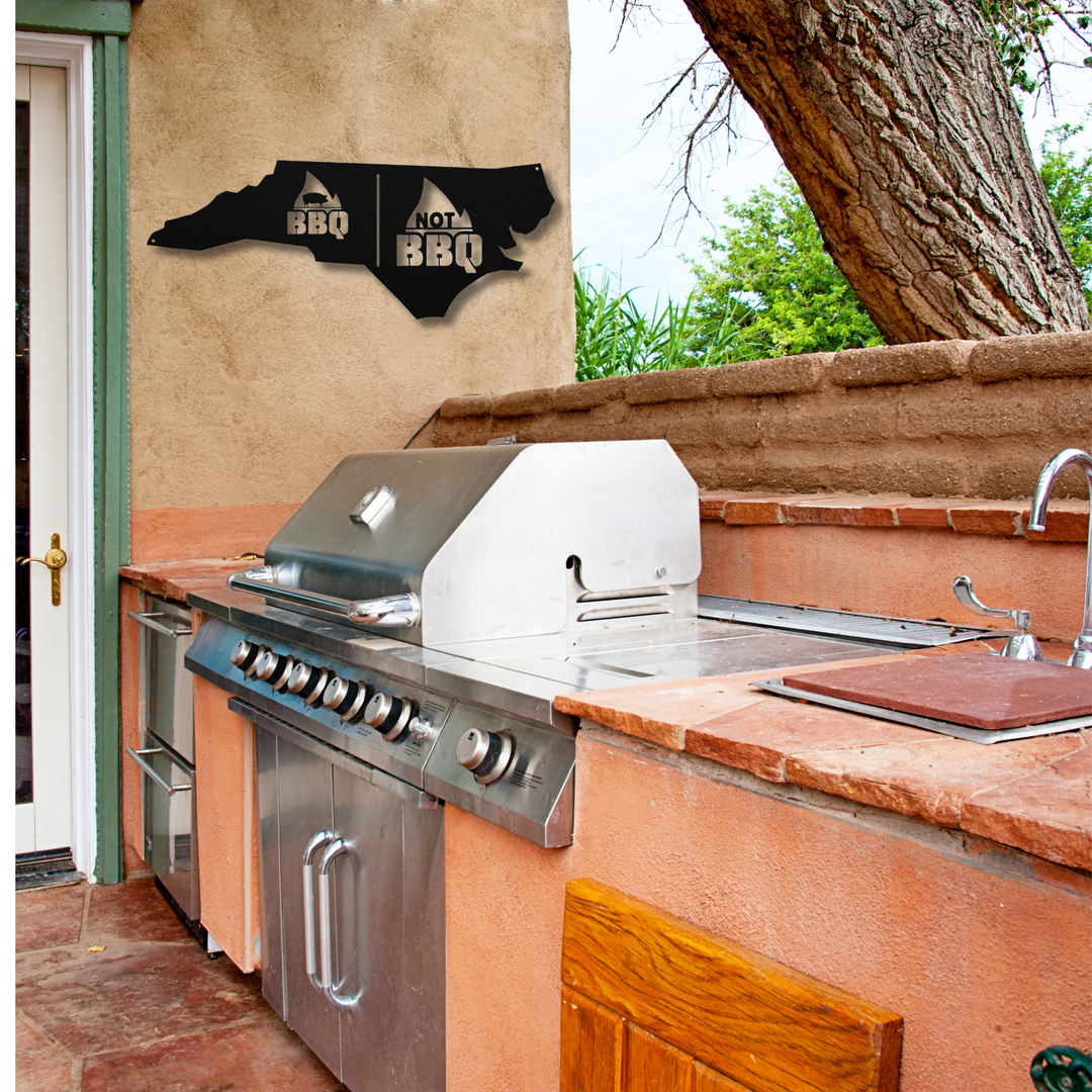 Western Carolina BBQ Metal Wall Art