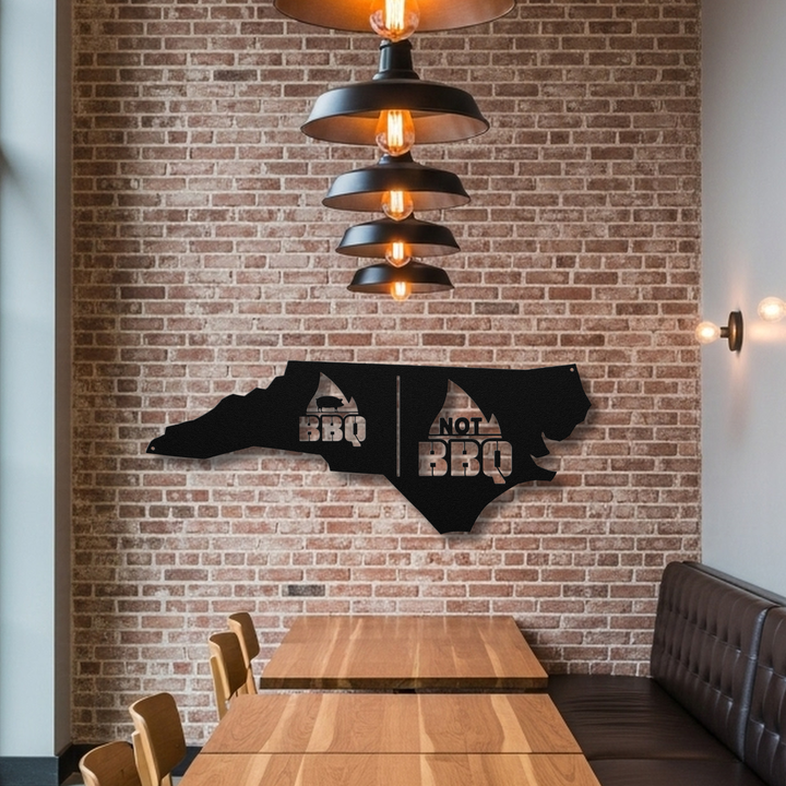 Western Carolina BBQ Metal Wall Art