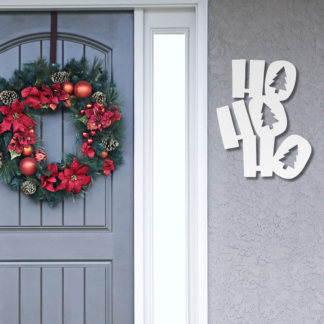 HoHoHo Holiday Metal Wall Art