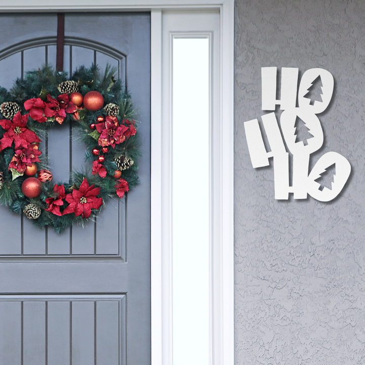 HoHoHo Holiday Metal Wall Art