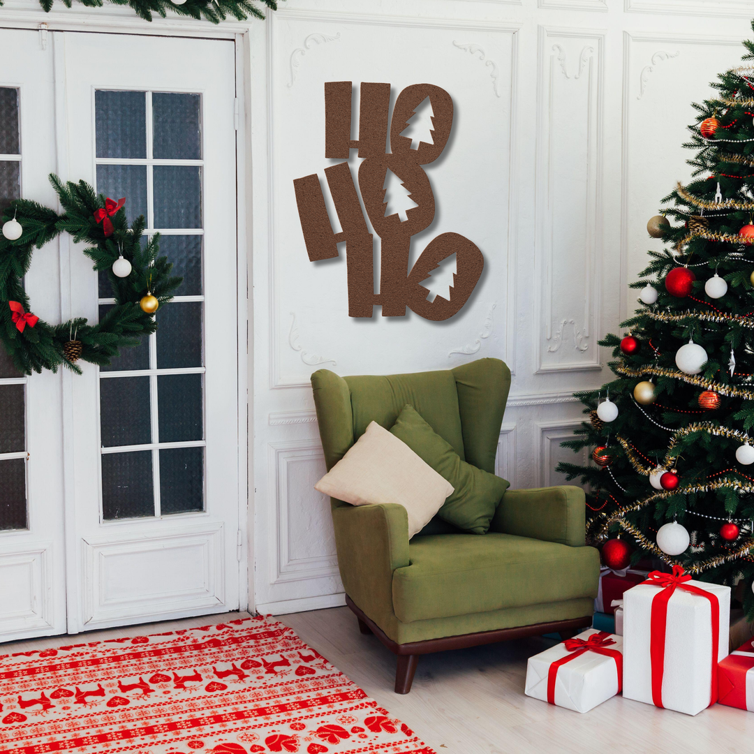 HoHoHo Holiday Metal Wall Art