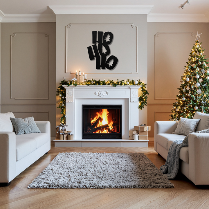 HoHoHo Holiday Metal Wall Art