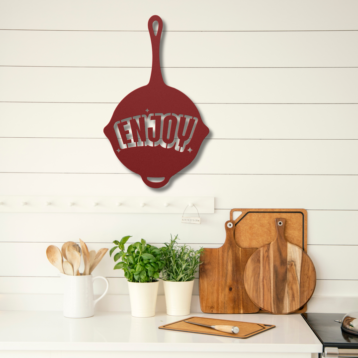 Cast Iron Pan Metal Wall Art