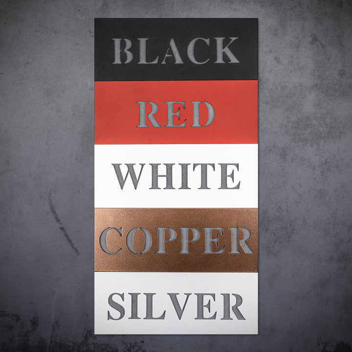 Monogram Name Metal Sign