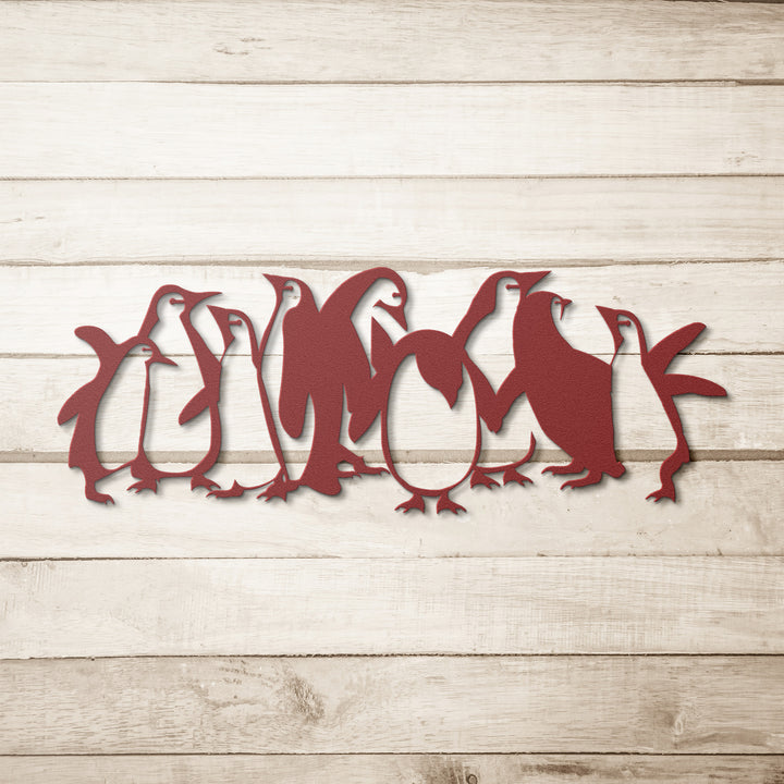 Penguins Metal Wall Art