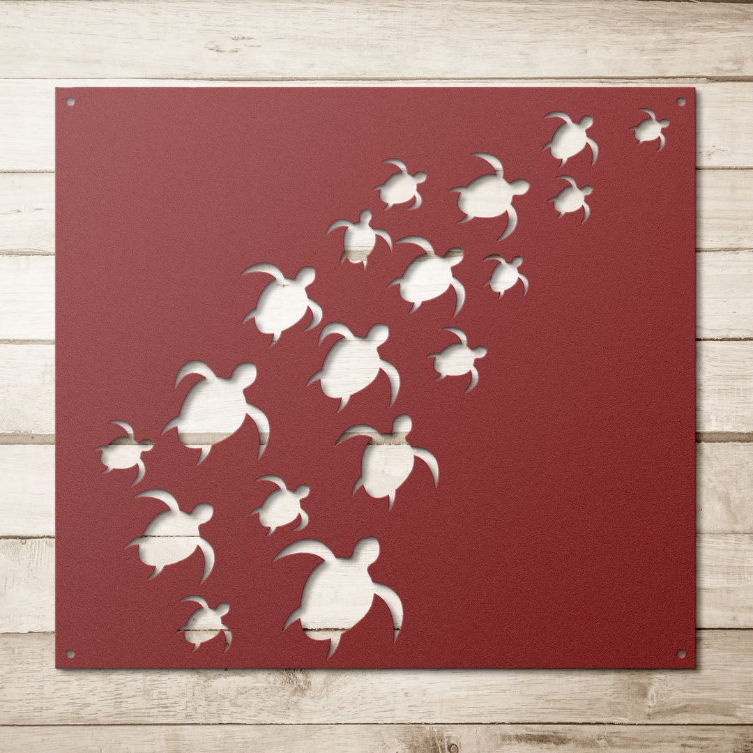Sea Turtles Metal Wall Art