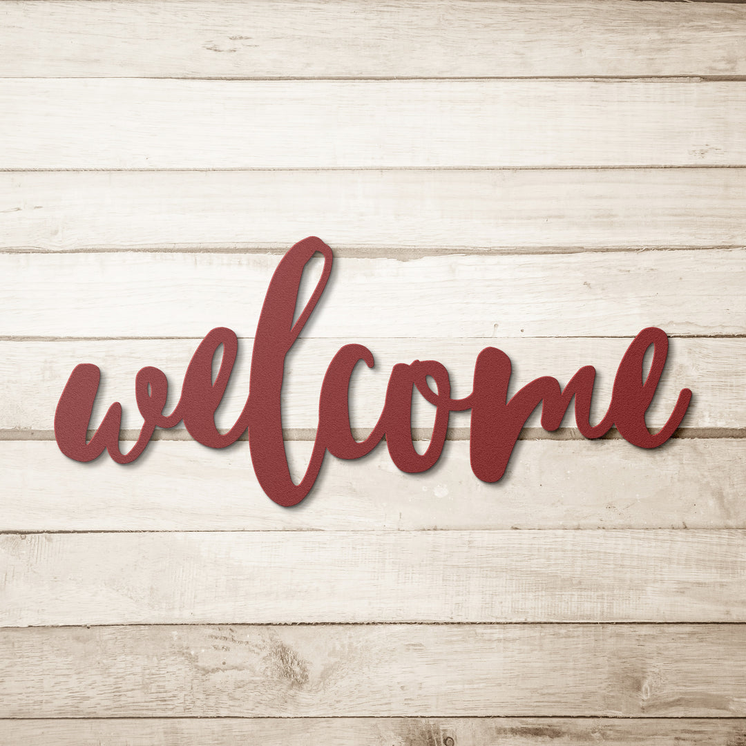 Welcome Metal Wall Art